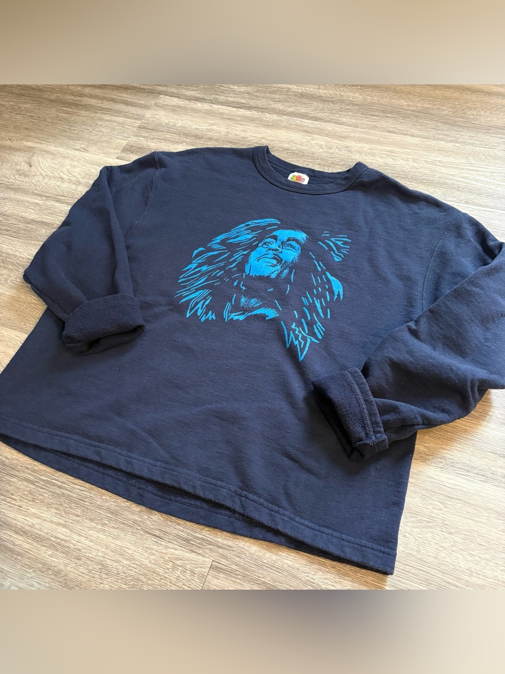 Bob Marley Crewneck Navy Blue Small/Medium